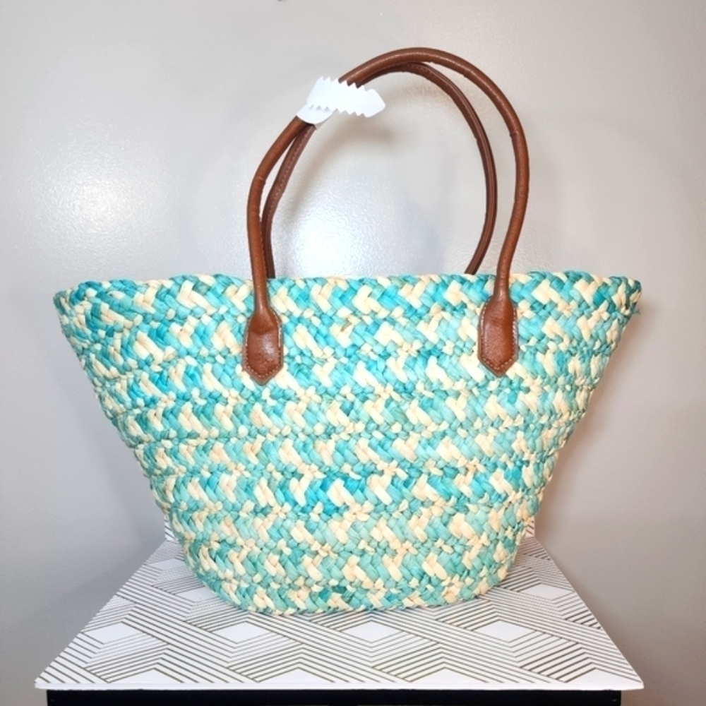 FALLS CREEK Woven Boho Tote Bag *NEW* - Picture 3 of 7